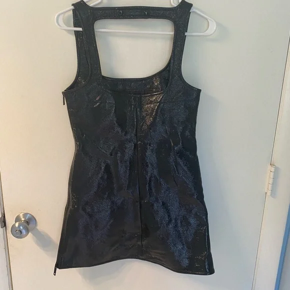 Courreges Re-Edition A-Line Vinyl Mini Dress Size FR 36/US 4 - Picture 7 of 11